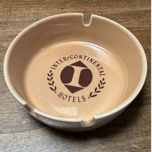 Vintage Ashtray Inter Continental Hotels Bauscher Weiden Germany Brown